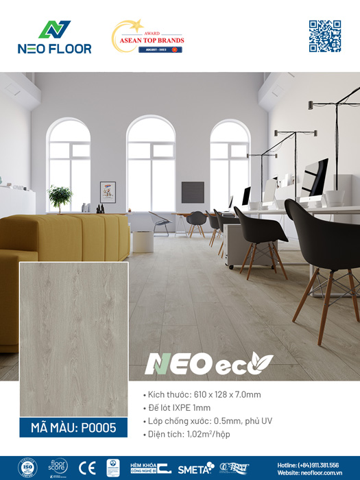 Neo Eco P0005 - Sàn Đá Công Nghệ SPC - Công Ty Cổ Phần Neo Floor